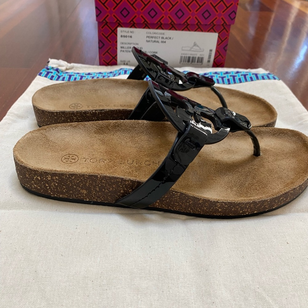 Tory Burch Miller Cloud Sandal Black 5.5